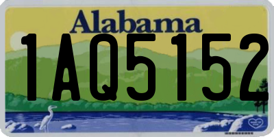 AL license plate 1AQ5152