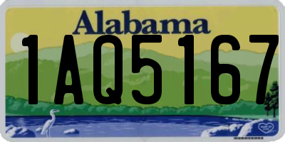 AL license plate 1AQ5167