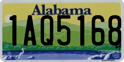 AL license plate 1AQ5168