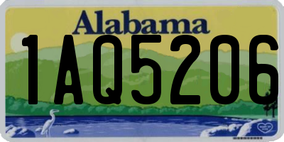 AL license plate 1AQ5206