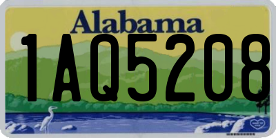 AL license plate 1AQ5208