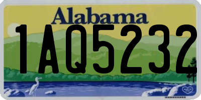 AL license plate 1AQ5232
