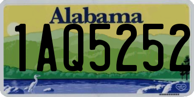 AL license plate 1AQ5252