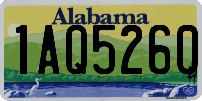 AL license plate 1AQ5260