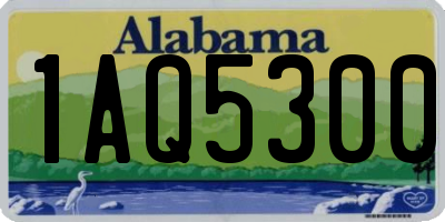 AL license plate 1AQ5300