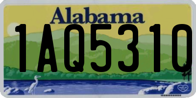 AL license plate 1AQ5310