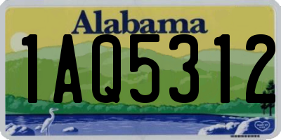 AL license plate 1AQ5312