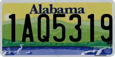 AL license plate 1AQ5319