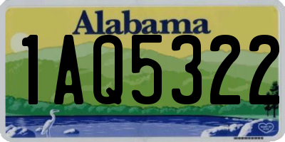 AL license plate 1AQ5322