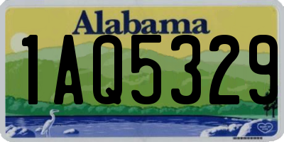 AL license plate 1AQ5329