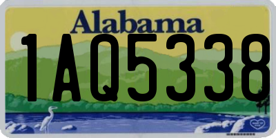 AL license plate 1AQ5338