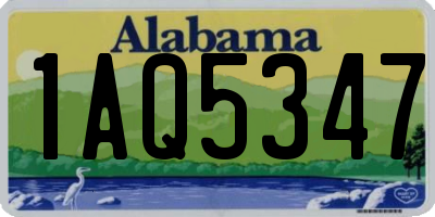 AL license plate 1AQ5347