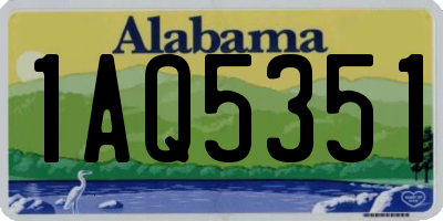AL license plate 1AQ5351