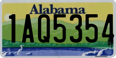 AL license plate 1AQ5354