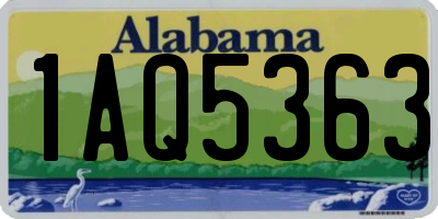 AL license plate 1AQ5363