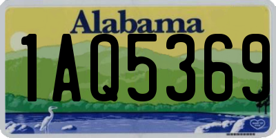 AL license plate 1AQ5369