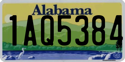 AL license plate 1AQ5384