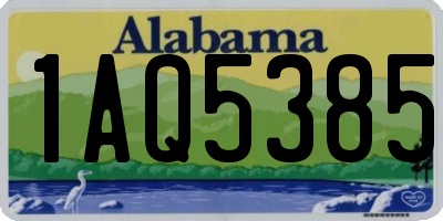 AL license plate 1AQ5385