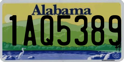 AL license plate 1AQ5389