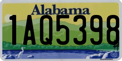 AL license plate 1AQ5398