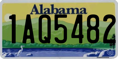 AL license plate 1AQ5482