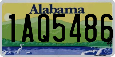 AL license plate 1AQ5486