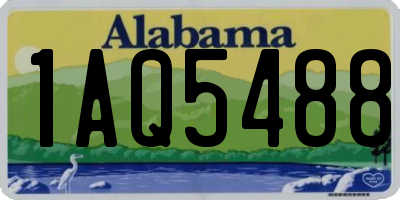 AL license plate 1AQ5488