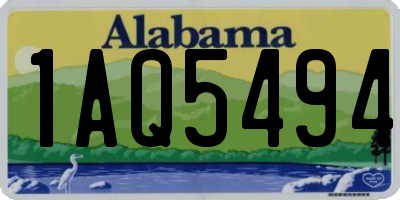 AL license plate 1AQ5494