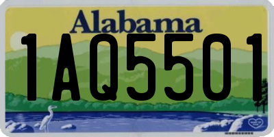 AL license plate 1AQ5501