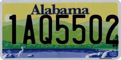 AL license plate 1AQ5502