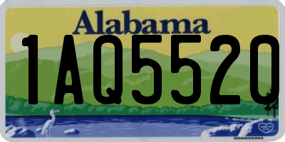 AL license plate 1AQ5520