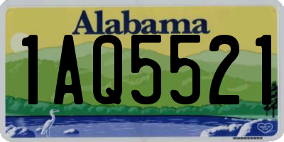 AL license plate 1AQ5521