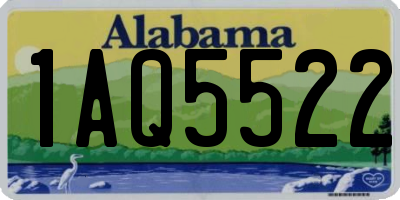 AL license plate 1AQ5522