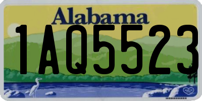 AL license plate 1AQ5523