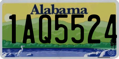 AL license plate 1AQ5524