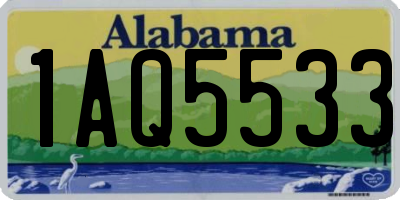 AL license plate 1AQ5533