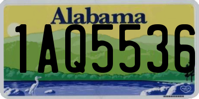 AL license plate 1AQ5536