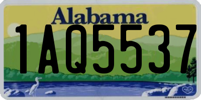 AL license plate 1AQ5537