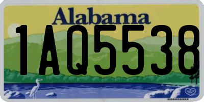 AL license plate 1AQ5538