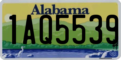 AL license plate 1AQ5539