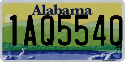 AL license plate 1AQ5540
