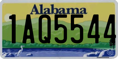 AL license plate 1AQ5544