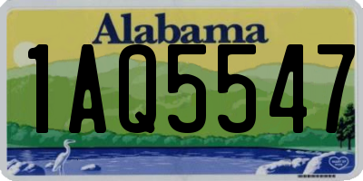 AL license plate 1AQ5547