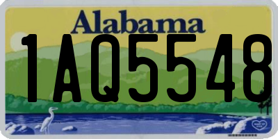 AL license plate 1AQ5548