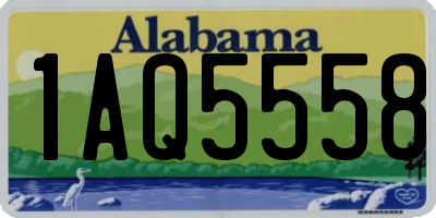 AL license plate 1AQ5558