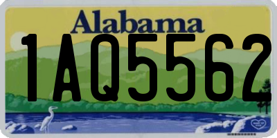 AL license plate 1AQ5562