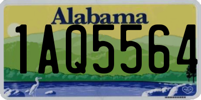 AL license plate 1AQ5564
