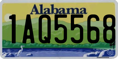 AL license plate 1AQ5568