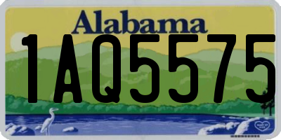 AL license plate 1AQ5575