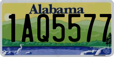 AL license plate 1AQ5577